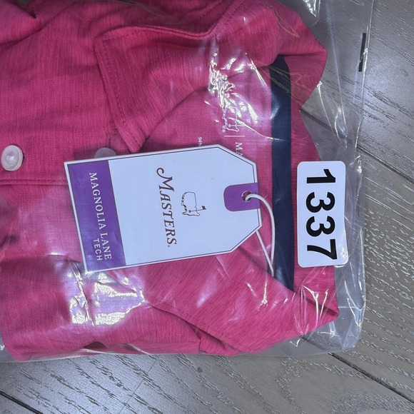 Masters Polo Shirt Womens Large Magnolia Lane Tech Golf Augusta National NWT - Picture 10 of 10